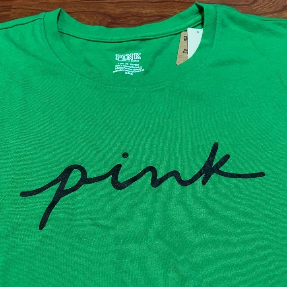PINK Victoria's Secret Knit Short Sleeve Perfect T-Shirt - Picture 2 of 5